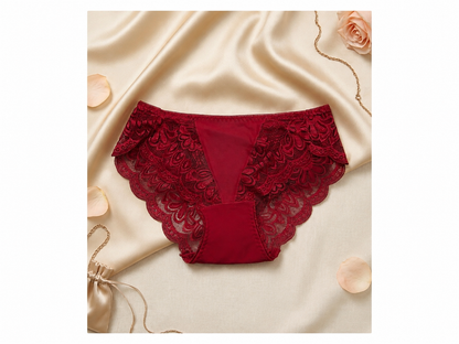 Liora Premium Floral Lace High-Stretch Hipster Panty
