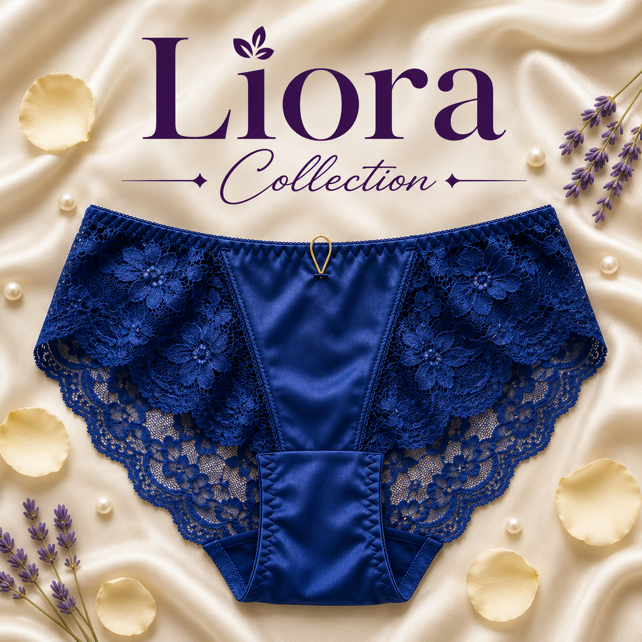 Liora Premium Floral Lace High-Stretch Hipster Panty